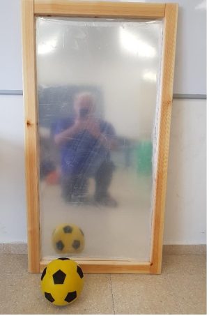 מראות ניידות ותלויות ייצור עצמי כחול לבן
